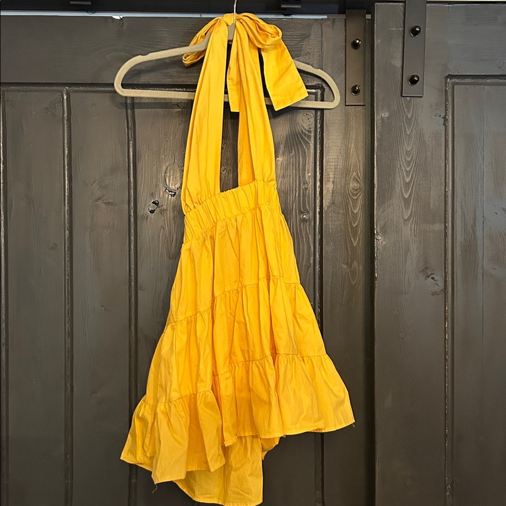 NEW yellow tie dress. Hazel and olive.